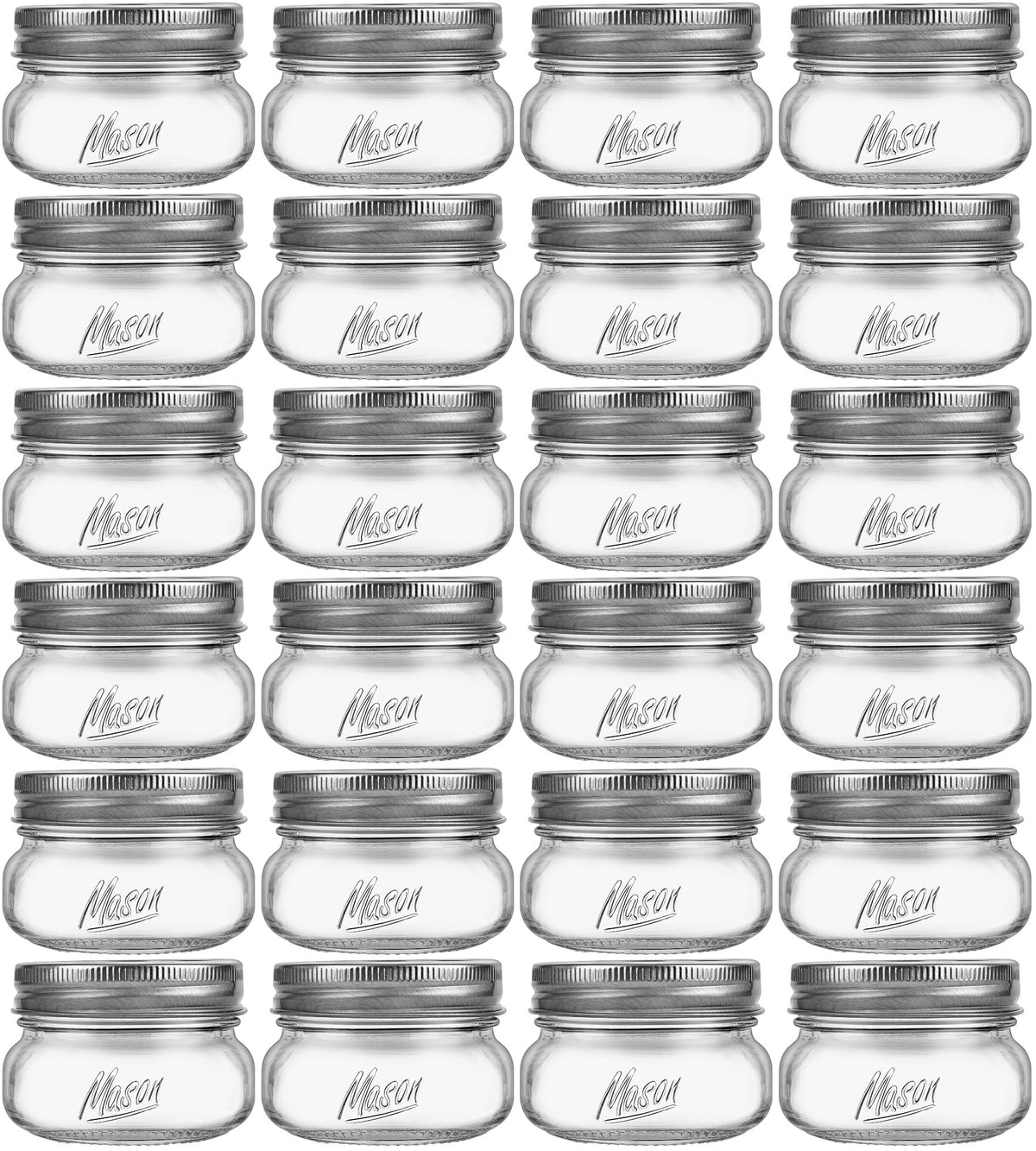 Saluioa Mason Jar 4oz with lid – airtight storage for spices, coffee, or herbs.