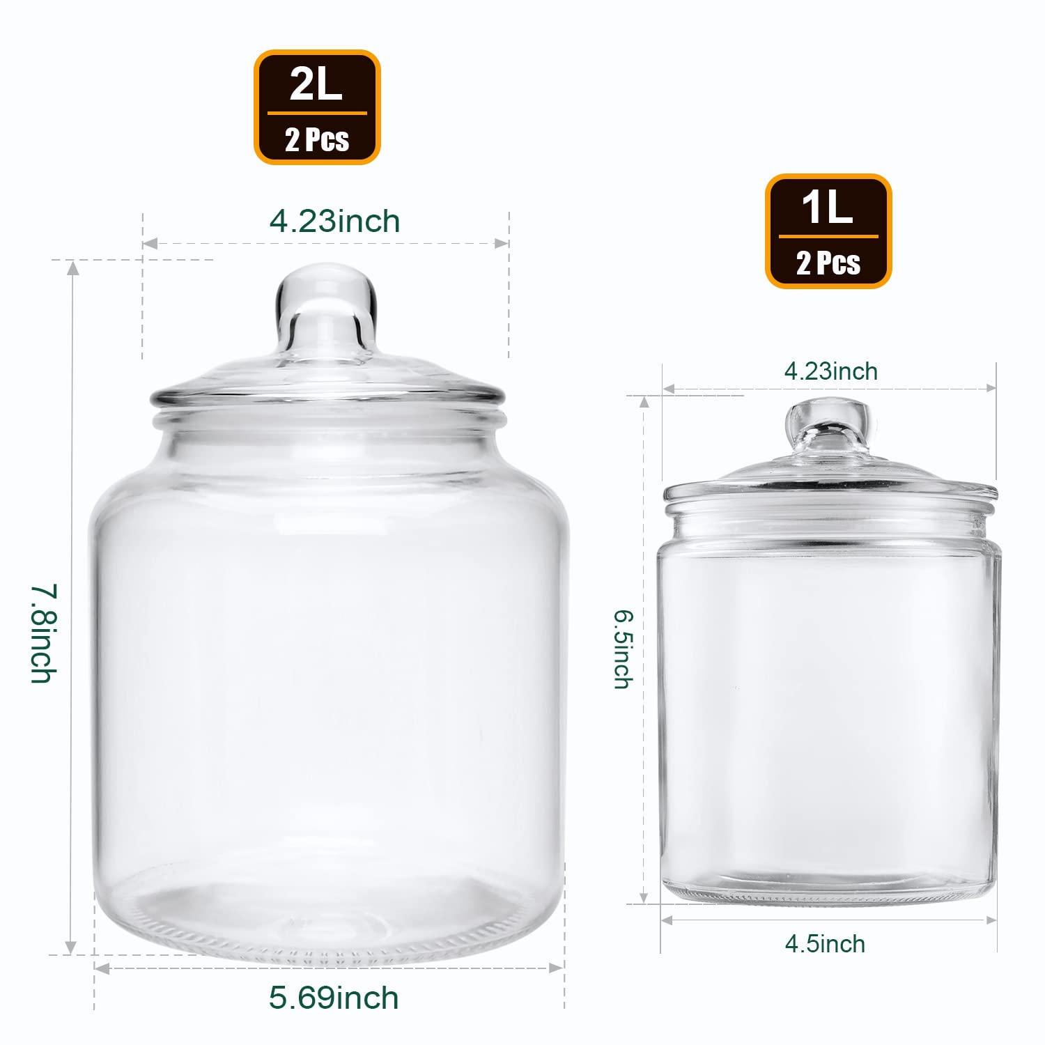 Salzesfalls 1L jar with airtight lid keeps coffee beans fresh and organized.