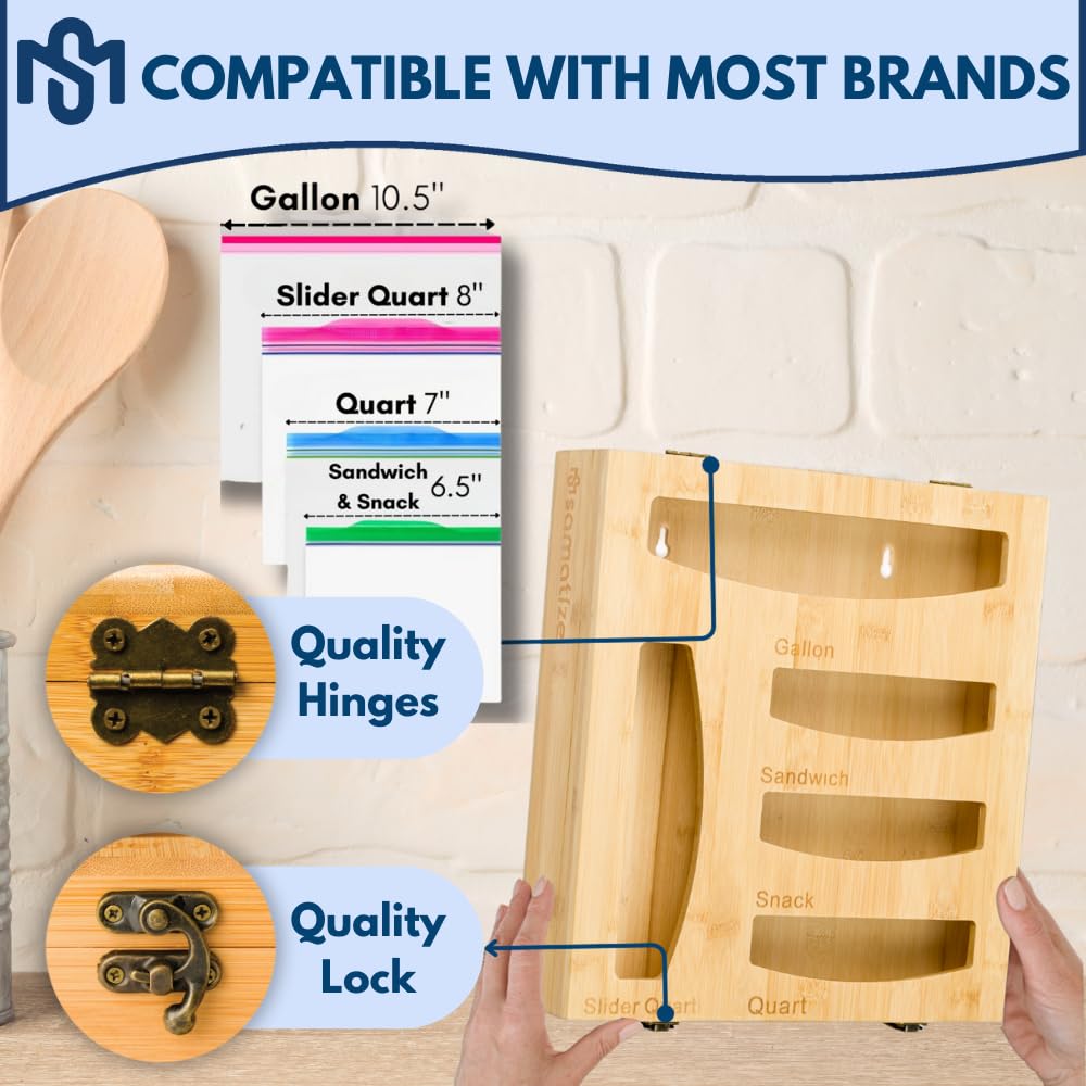 SAMATIZE drawer organizer with etched measurements for durability.