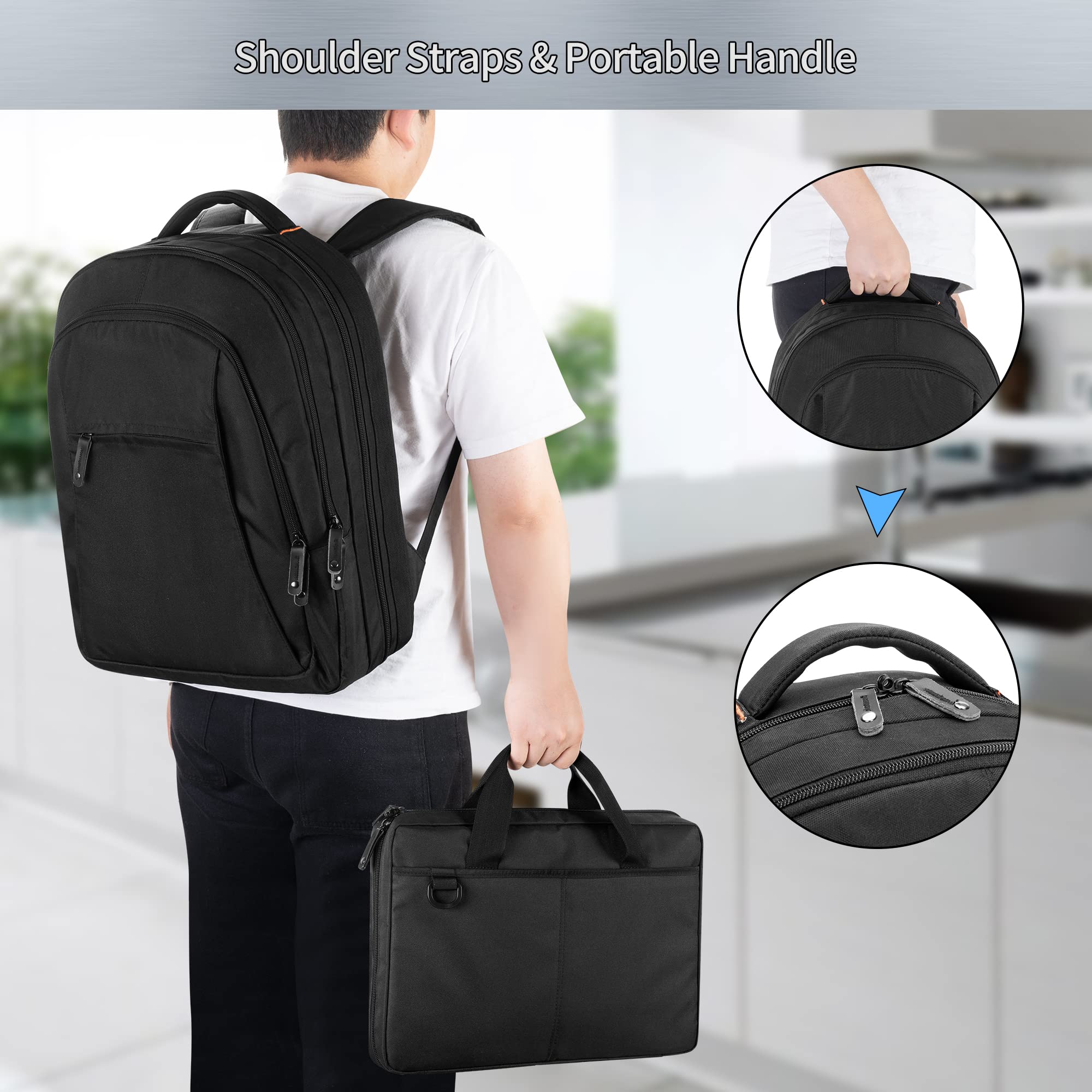 Samdew compact backpack dimensions 12.5 x 5.5 x 18 inches