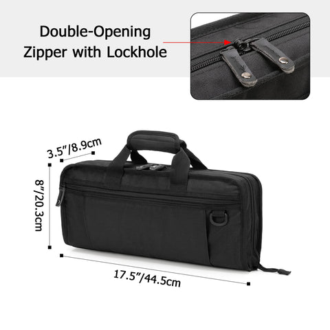 samdew knife bag business card window helps identify your kit at a glance.