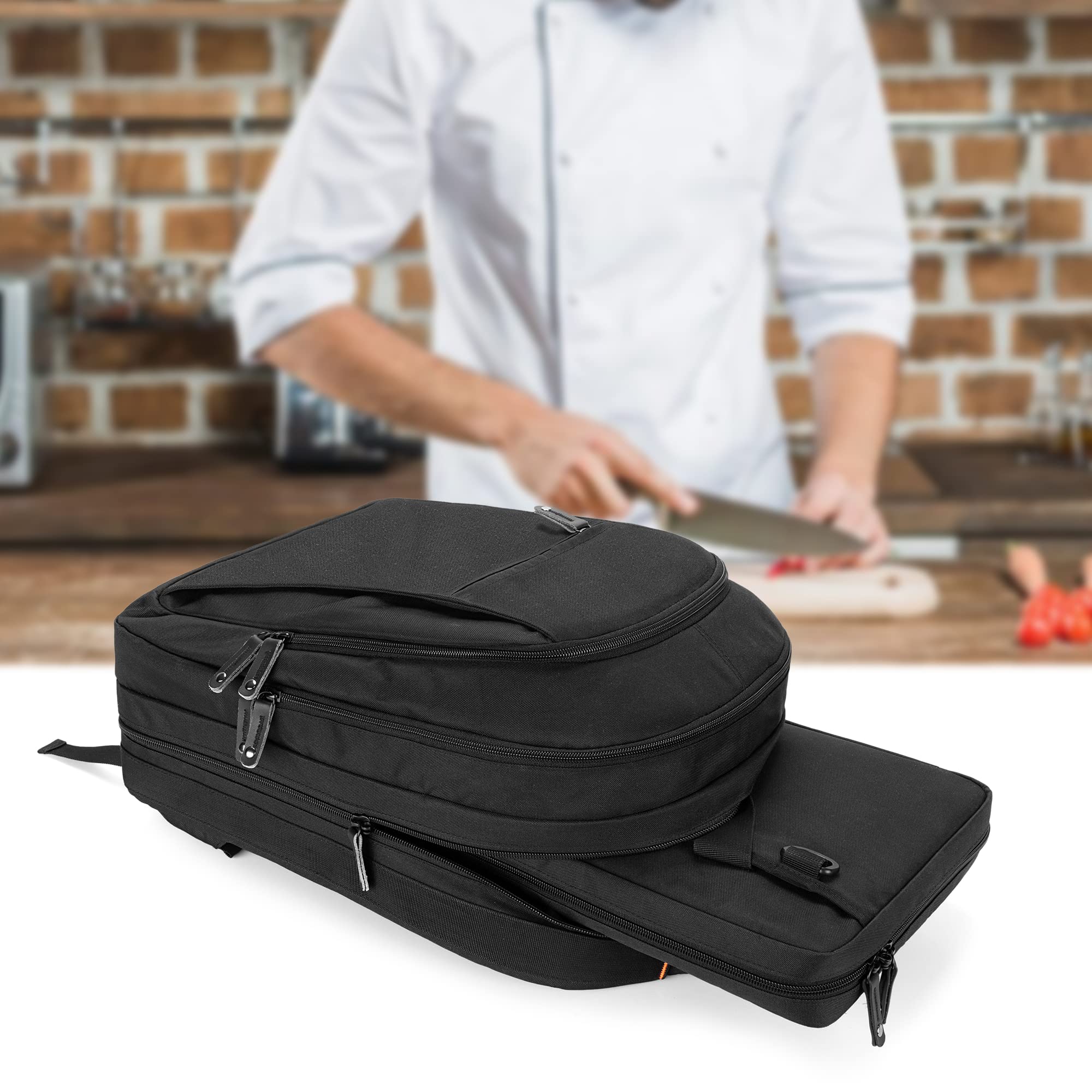 Samdew cooking class outdoor use backpack in action