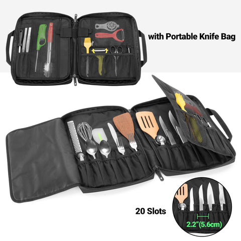 samdew Large Chef Backpack with laptop or cutting board layer for versatile storage