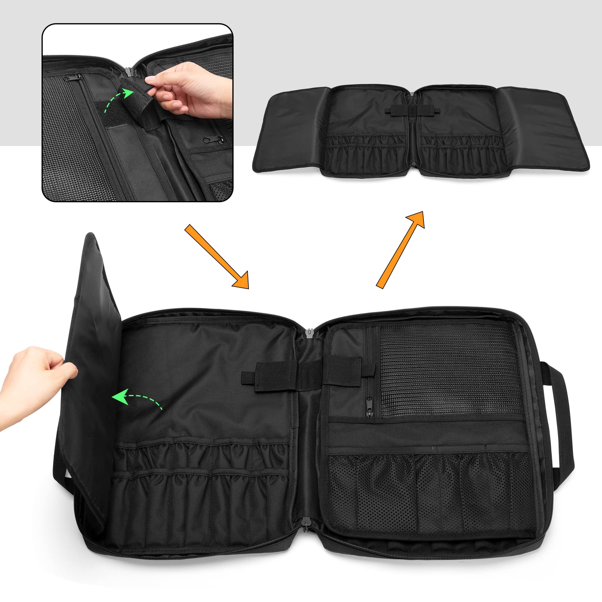 samdew knife bag with lockhole slider for added security during travel.