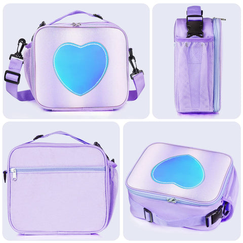 Samhe lunch bag back pocket offers extra space for condiments.