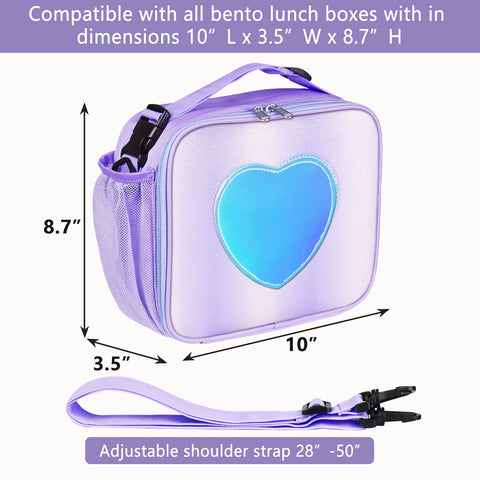 Samhe lunch bag leak-proof zipper keeps contents secure.