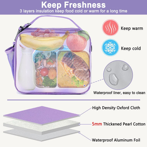 Samhe lunch bag with adjustable detachable strap for easy carry.
