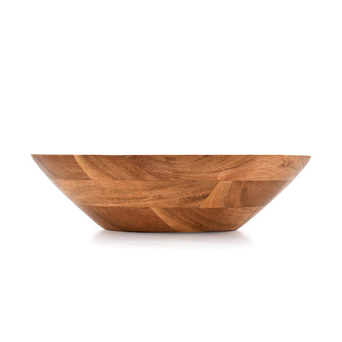 Samhita Acacia bowl filled with fruit demonstrates practical fruit presentation