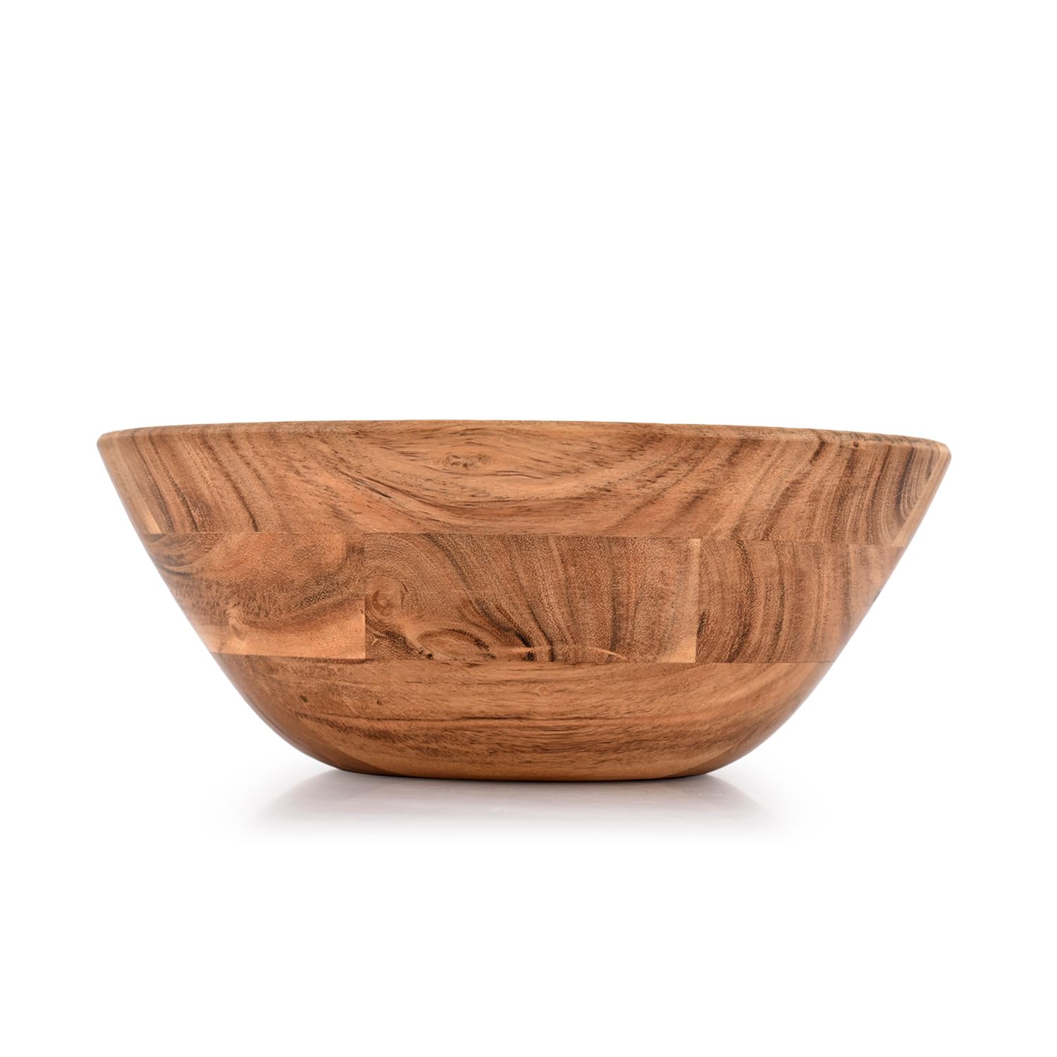 Samhita Acacia Wood Serving Bowl for fruits and salads adds natural warmth