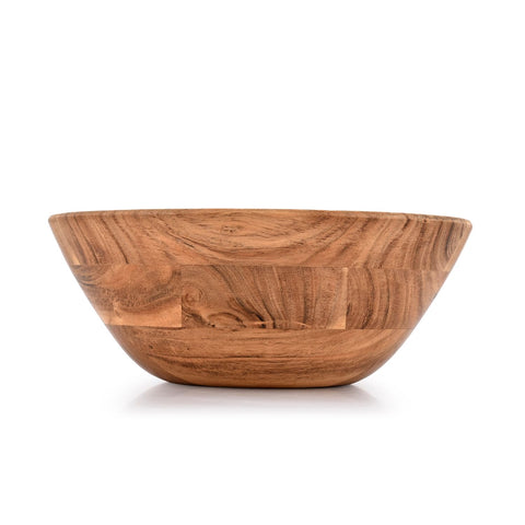 Samhita Acacia Wood Serving Bowl for fruits and salads adds natural warmth