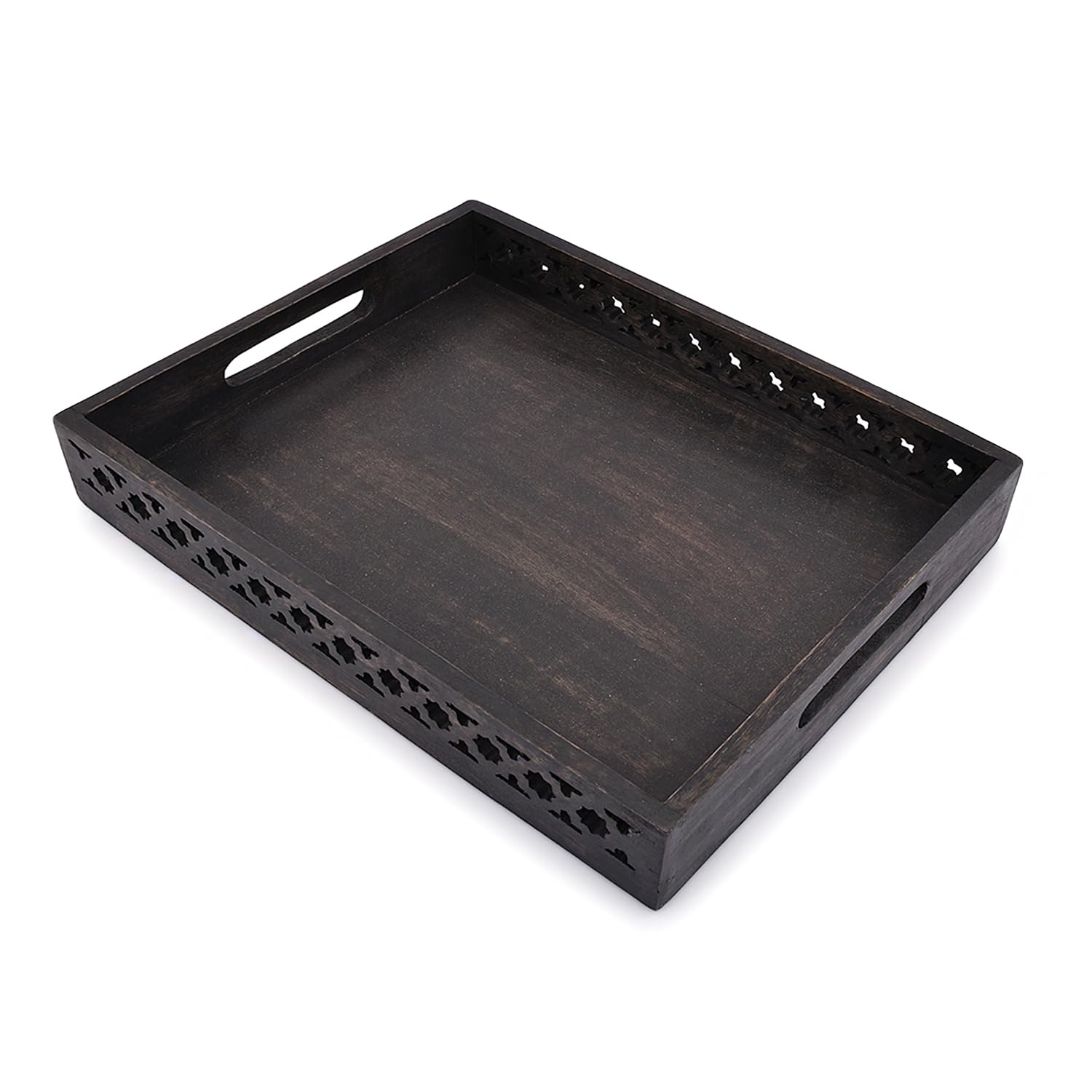 Durable mango wood kitchen tray by Samhita for daily use.