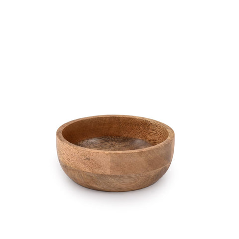 Samhita mango wood round bowl ideal as a wedding or housewarming gift.