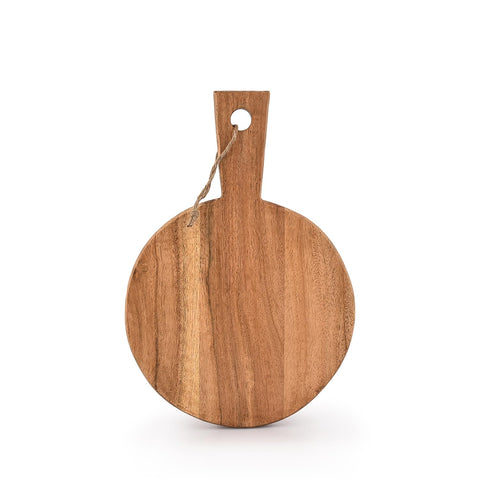 Samhita circle charcuterie board 13x9 ready for cheese, fruit, and appetizers.