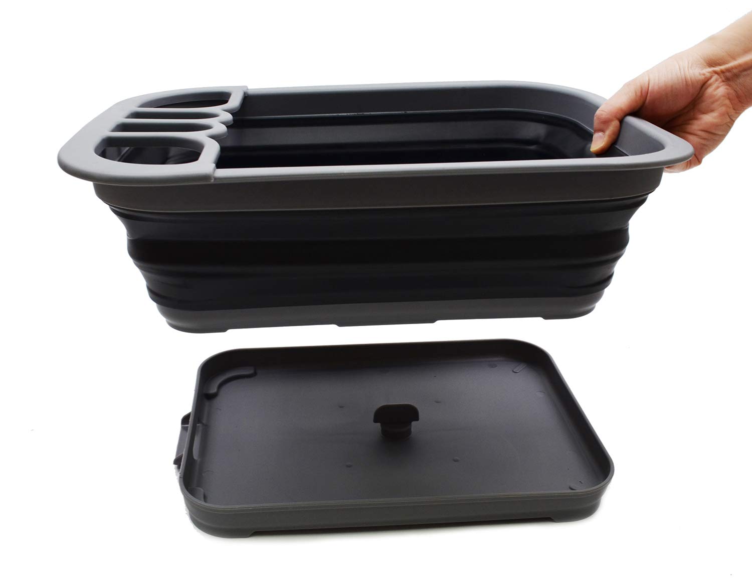 Sammart collapsible dish drainer suitable for indoor and outdoor use