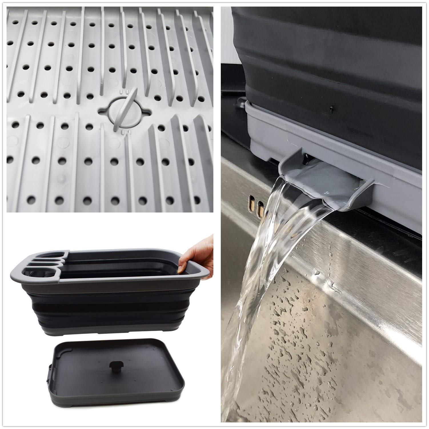 Sammart BPA-free dish drainer dishwasher safe for easy cleaning