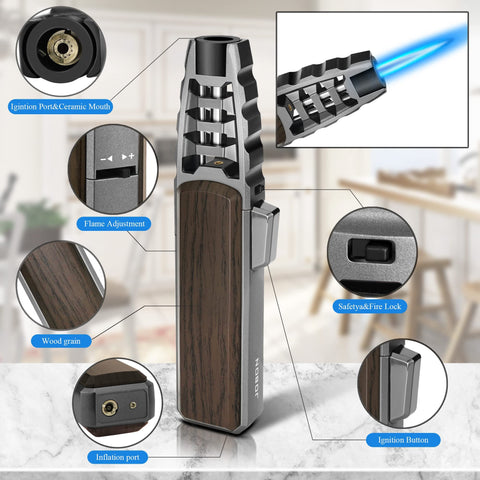 Samniu FireSaber safety lock keeps ignition secure during use.