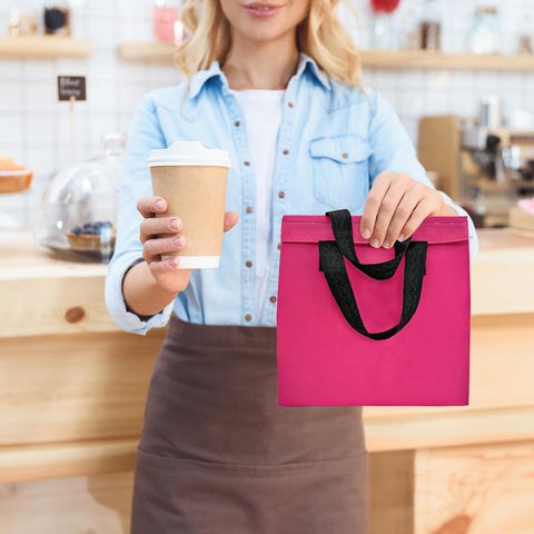 SAMORADREA carrying handle on bag simplifies carrying multiple meals.