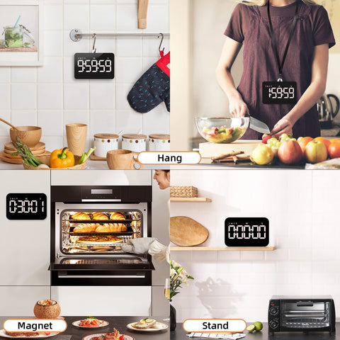 Samshow timer with adjustable volume and alert options for busy kitchens.