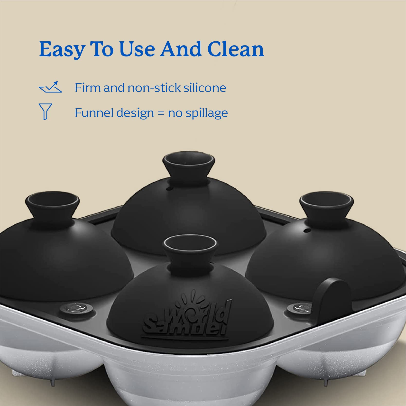 Samuelworld trays are dishwasher-safe for easy cleanup after use.