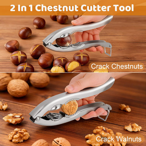 Sanchamy chestnut and walnut cracker picks highlight quick shell removal