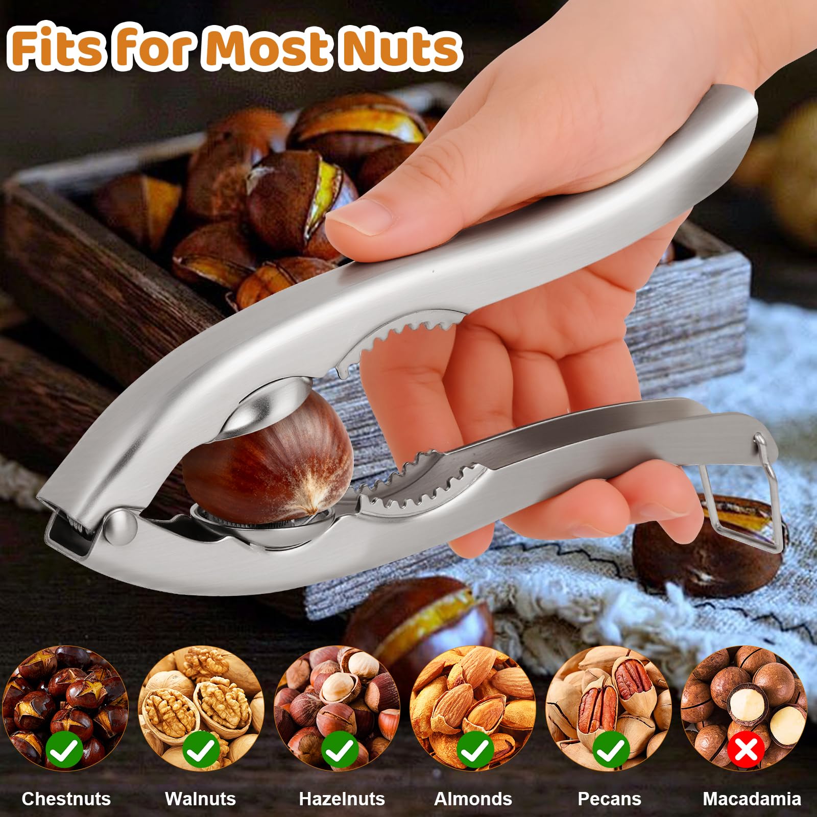 Sanchamy dishwasher-safe nut cracker enables easy cleanup after use