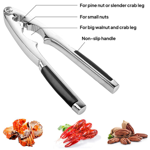 Sanchamy nut cracker cup traps shells to prevent mess.