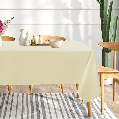 Sancua beige tablecloth 60x120 on a dining table for an elegant event