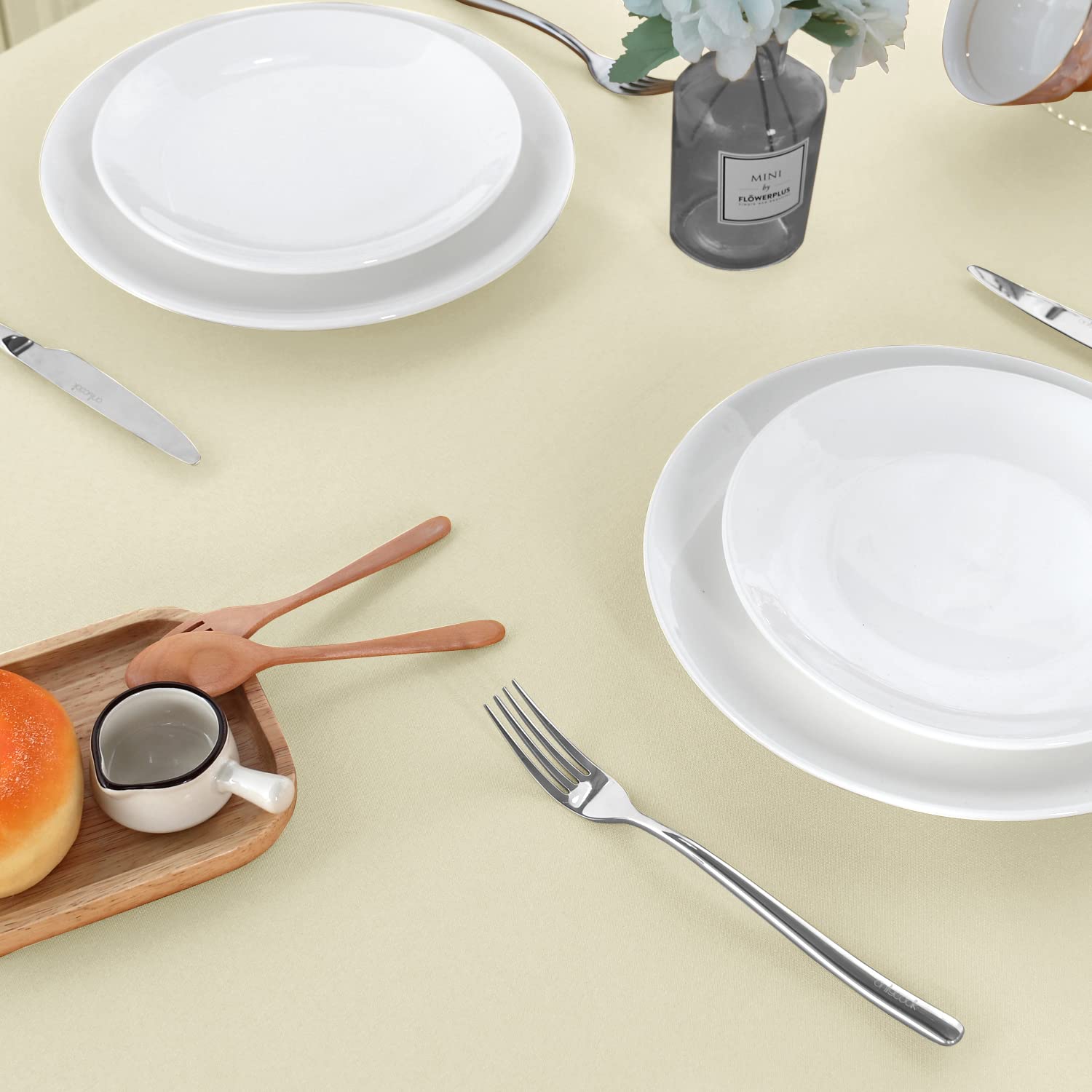 Sancua beige tablecloth party event ready for celebrations with easy care
