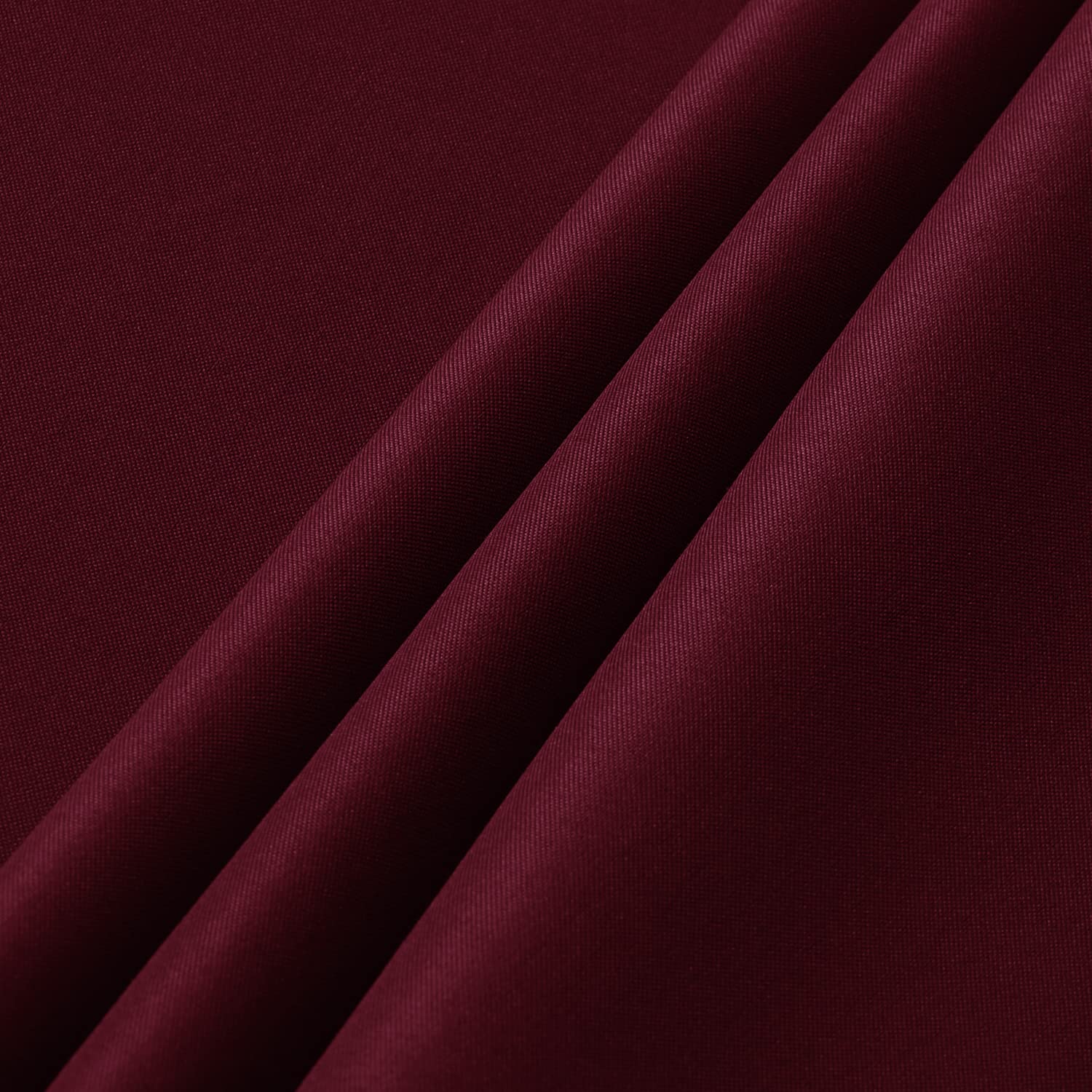 Sancua burgundy tablecloth on an outdoor picnic setup for casual dining.