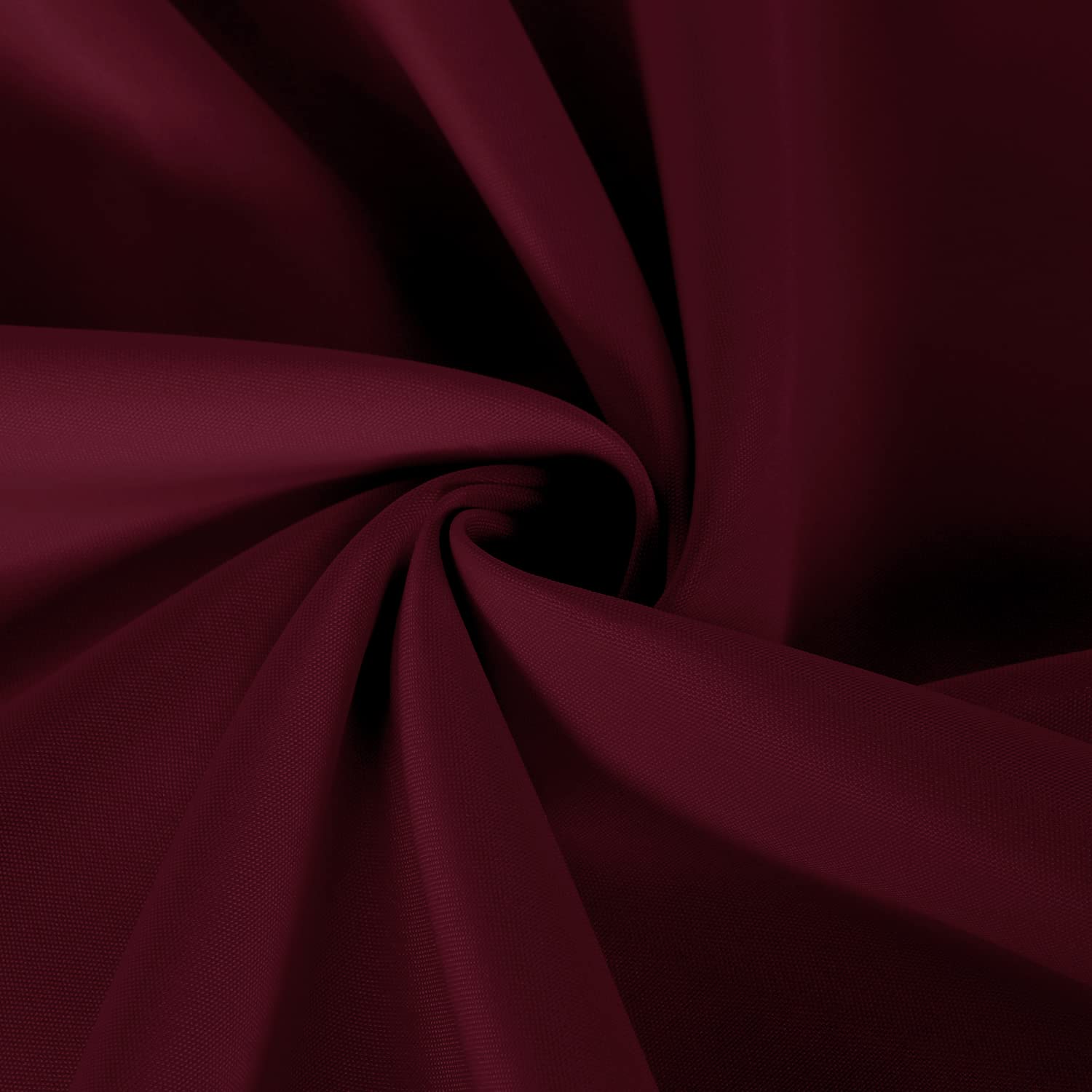 Sancua burgundy tablecloth wrinkle-free finish after ironing.