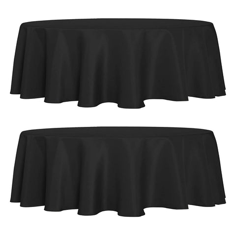 Sancua 2-pack round tablecloths help coordinate decor across tables