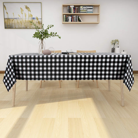 Sancua waterproof tablecloth showing clean wipe-clean surface after spills.
