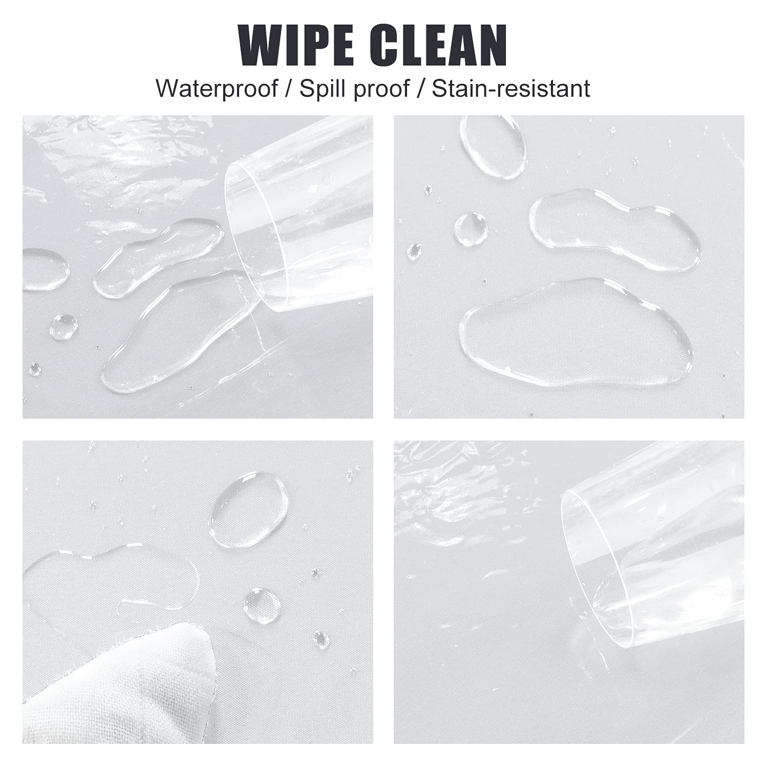 Sancua easy-clean tablecloth keeps surfaces clean after daily use