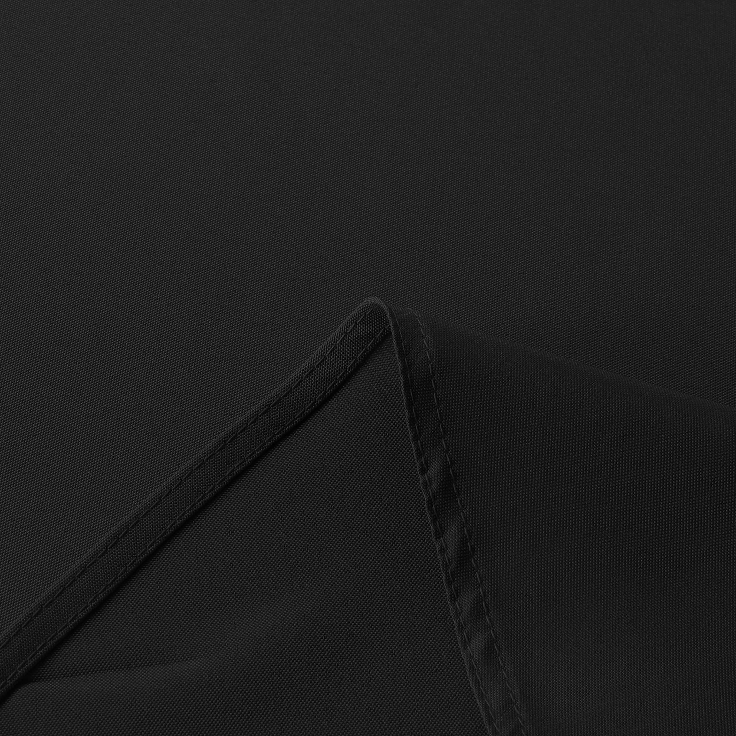 Sancua elegant black tablecloth with wrinkle-free finish after ironing