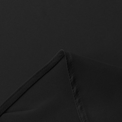 Sancua elegant black tablecloth with wrinkle-free finish after ironing