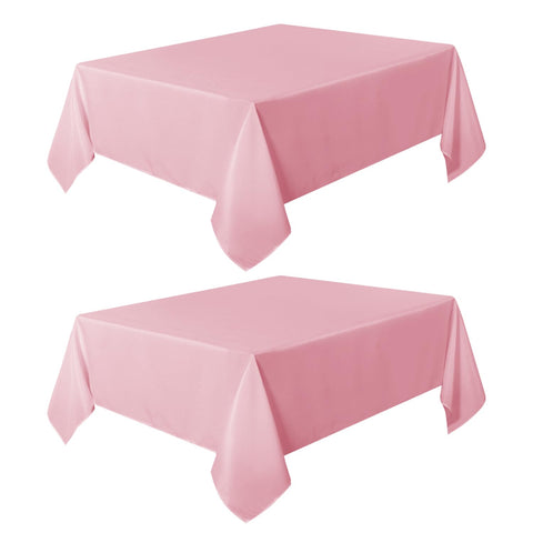 Sancua machine washable pink tablecloth ready for quick cleanup