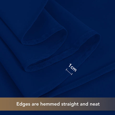 Sancua navy blue tablecloth on banquet table, ready for dining and reception