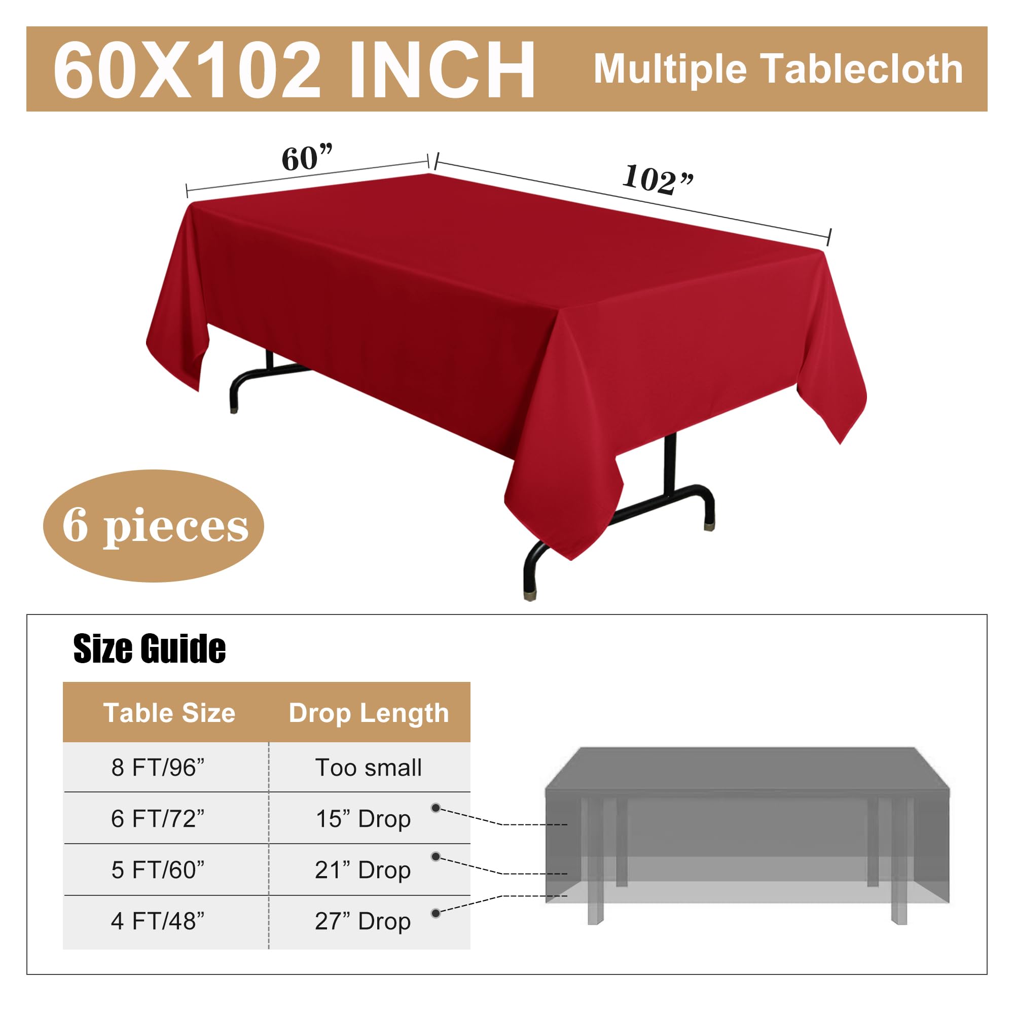 Sancua packaged tablecloth set ready for storage and transport.