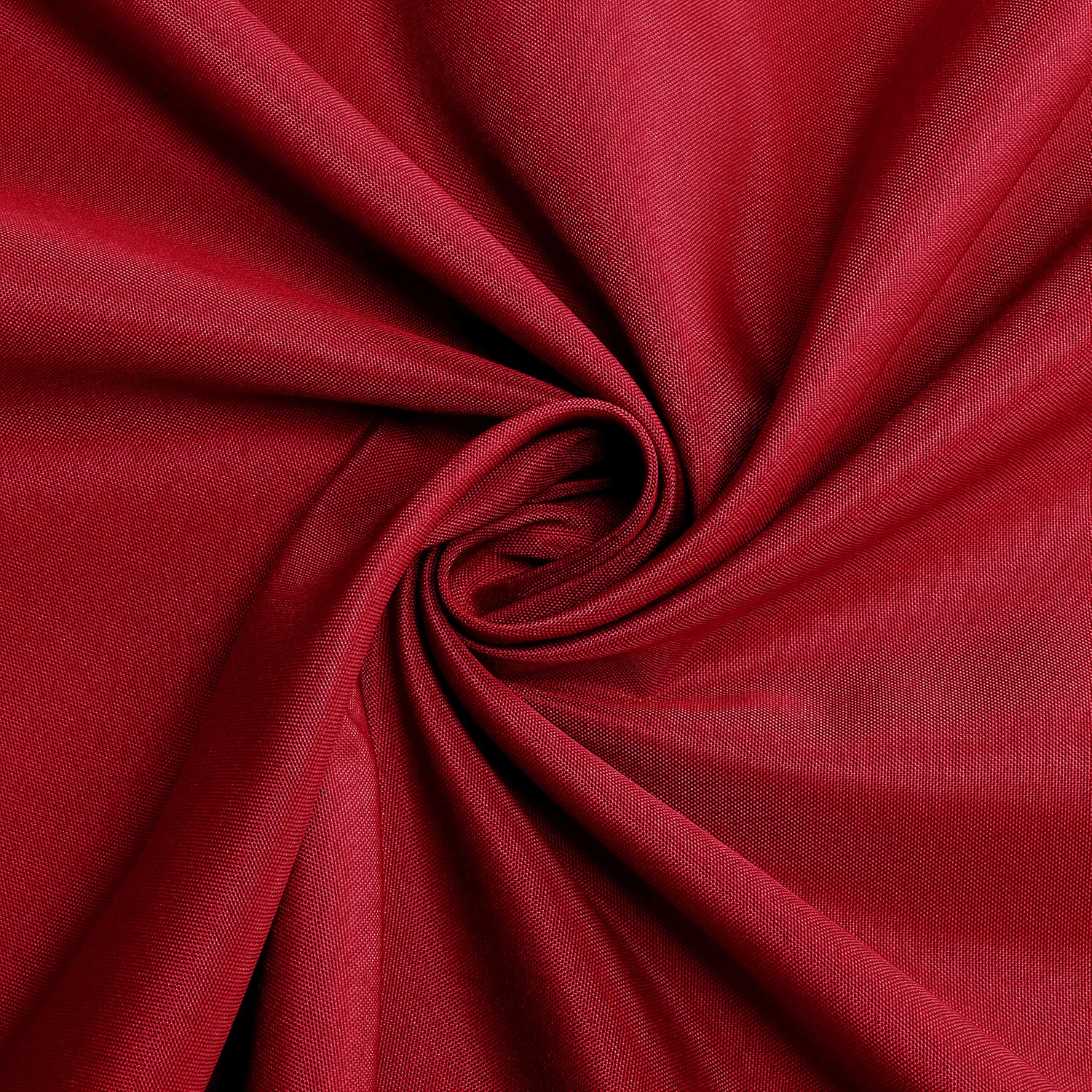 Sancua 108-inch red tablecloth iron-friendly for crisp presentation.