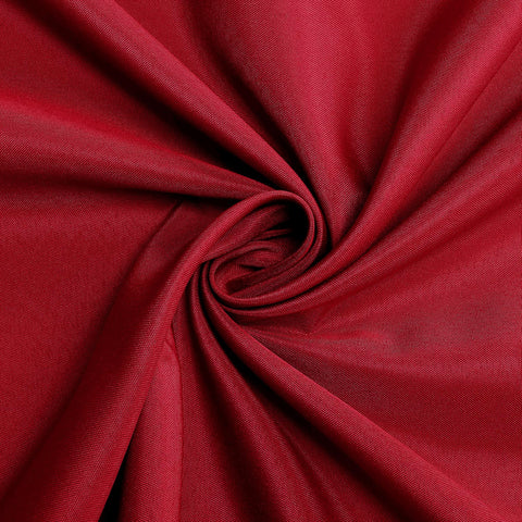 Sancua 108-inch red tablecloth iron-friendly for crisp presentation.