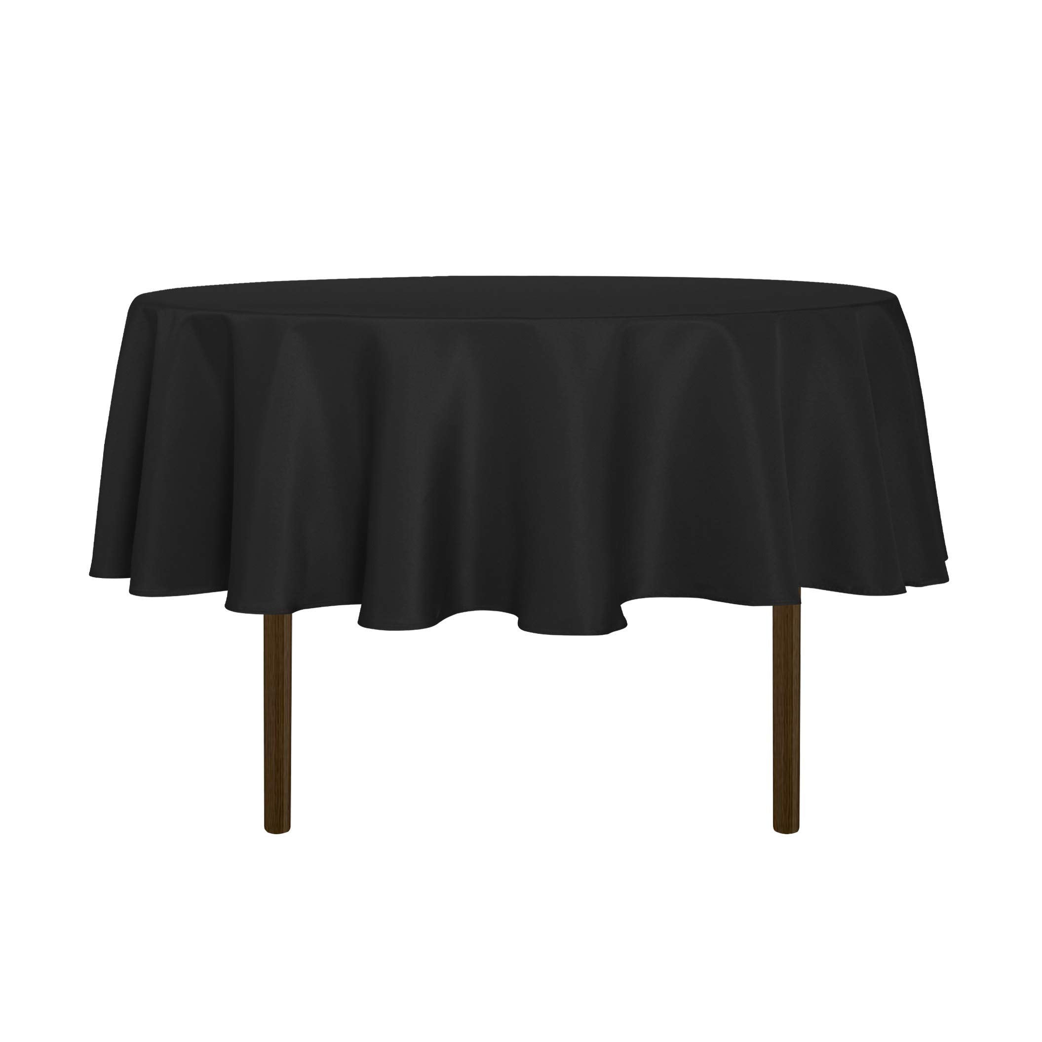 Sancua round tablecloth 70 inch draped on table for elegant protection
