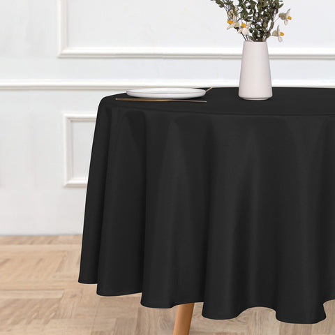Sancua round tablecloth at dining buffet setup