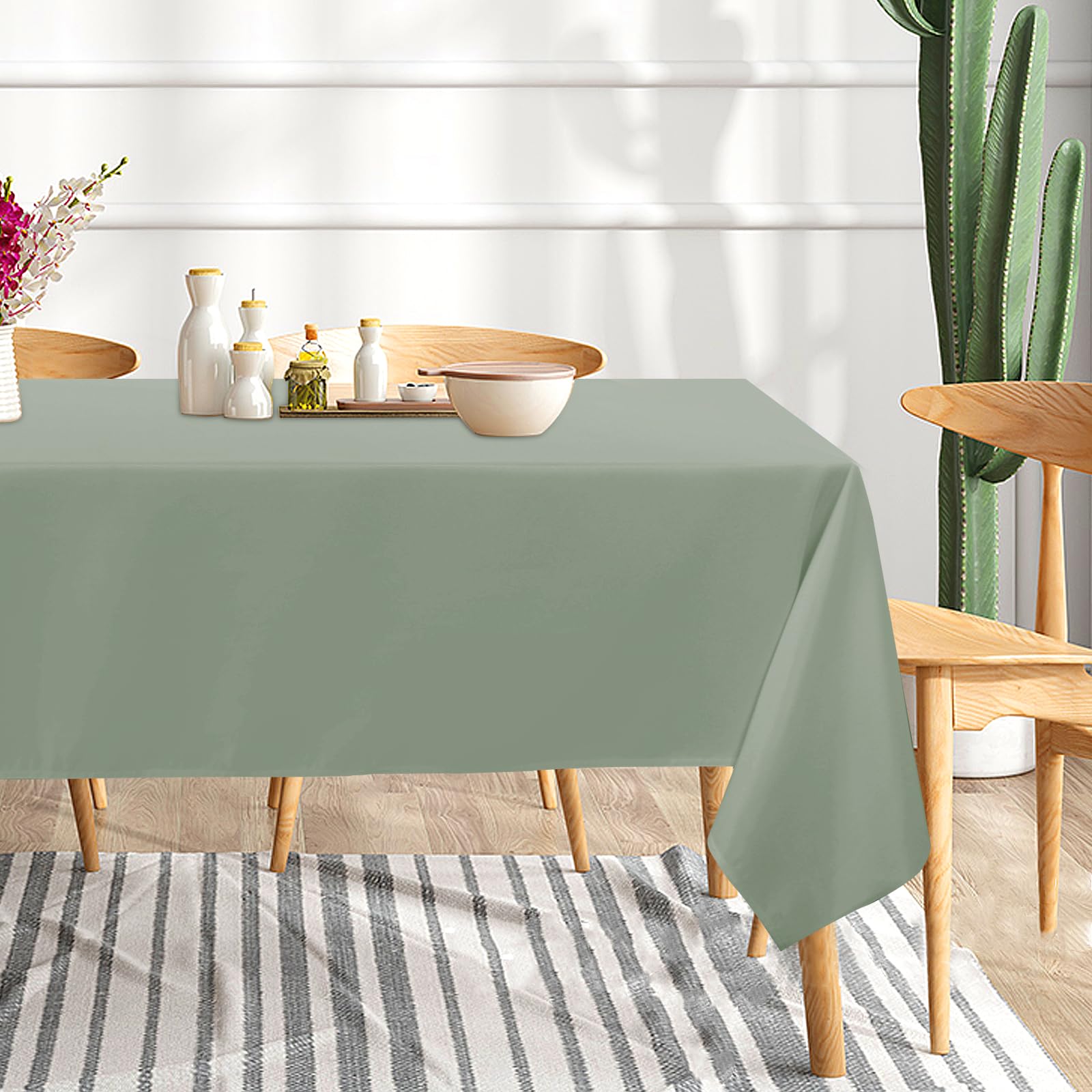 Sancua tablecloth being machine washed for easy care
