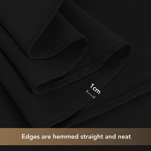 Sancua simple elegant black tablecloth looks versatile for casual meals