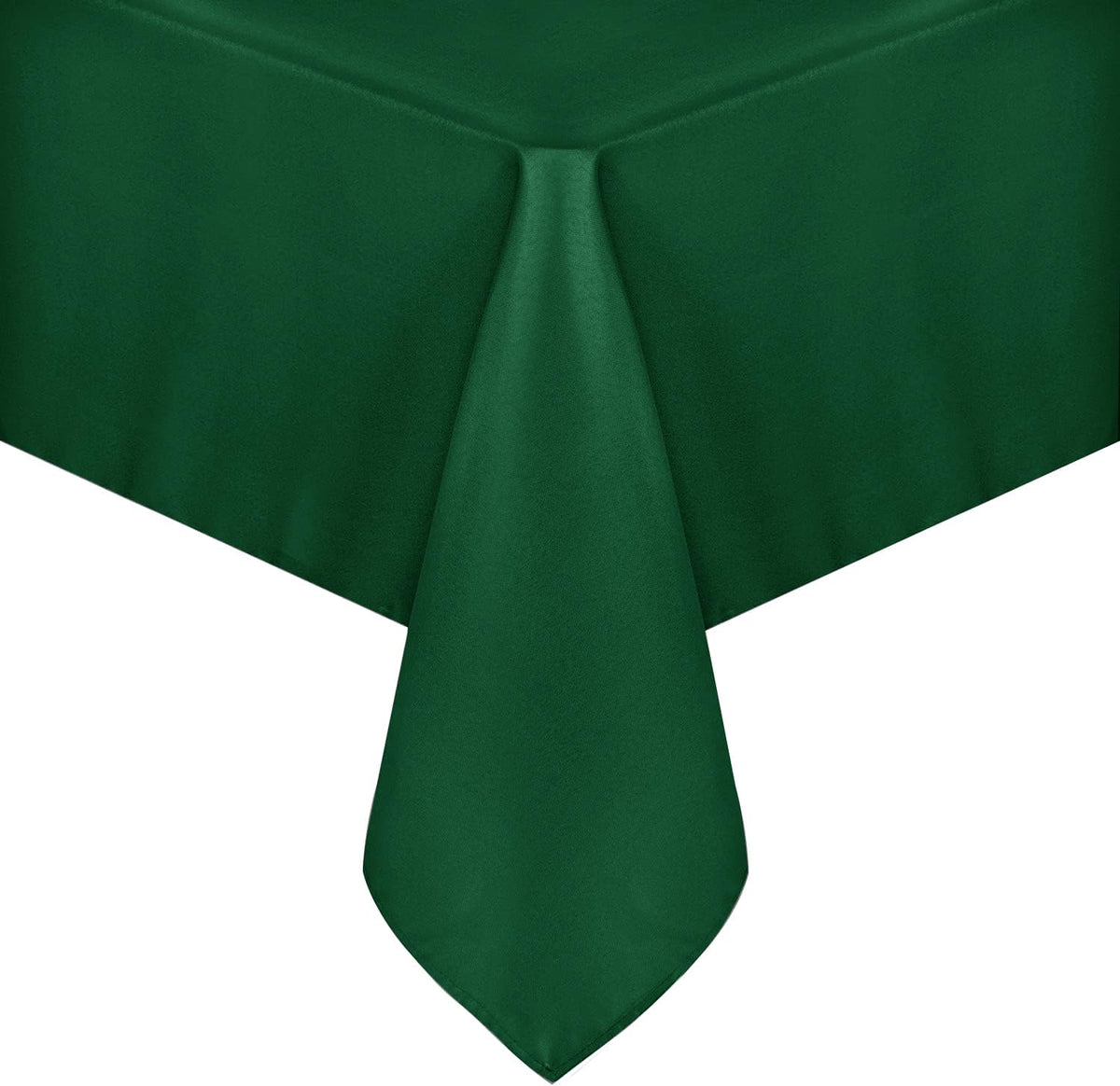 Sancua square tablecloth in hunter green for 54x54 inch tables, adds elegant protection.