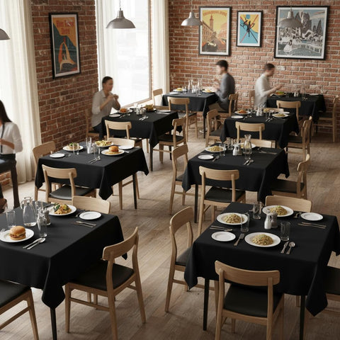 Sancua tablecloth multi-sizes 36x36 to 85x85 fit square and round tables