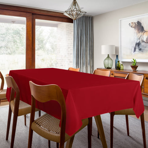 Sancua tablecloth in outdoor camping scene highlighting durability and easy care.