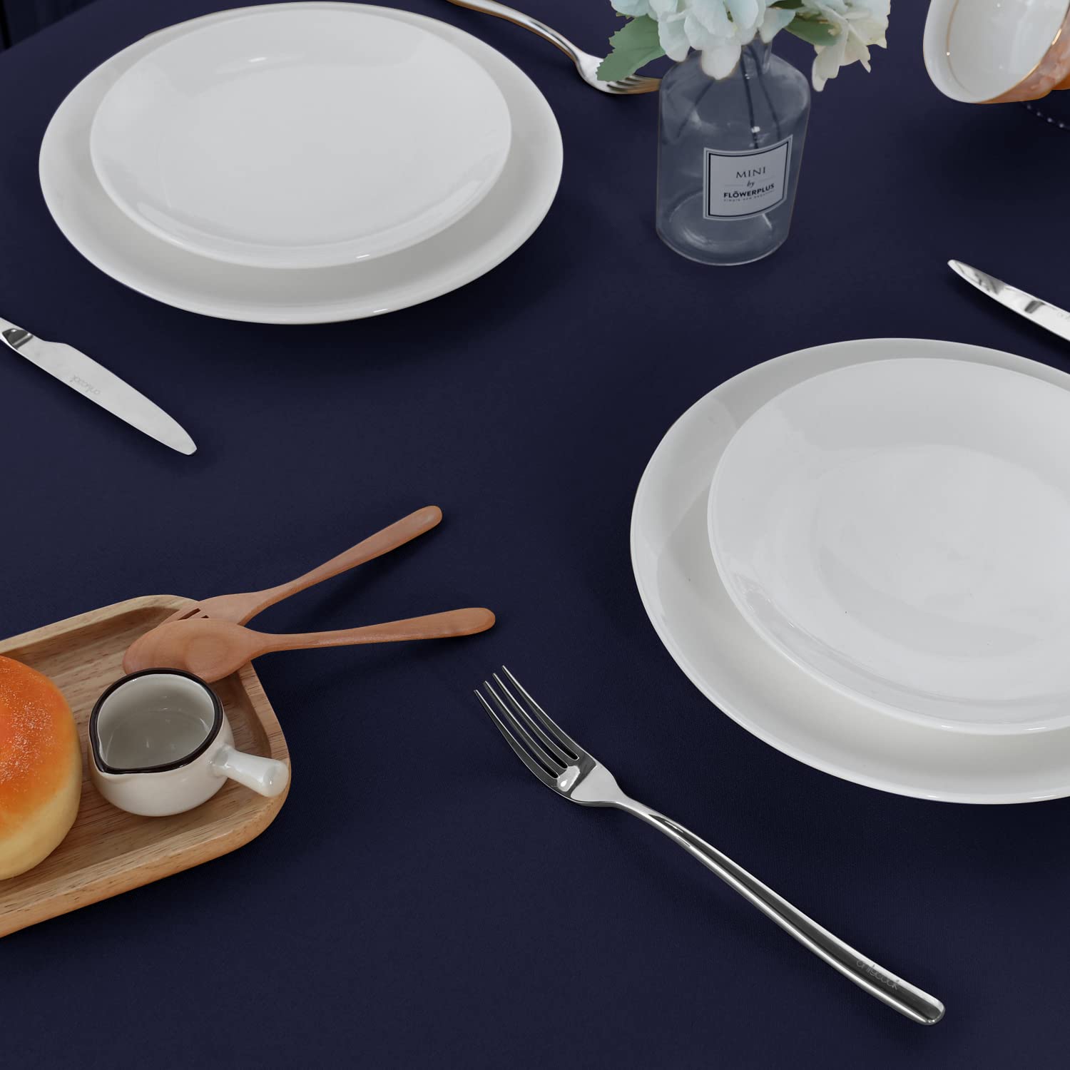 Sancua 2-pack tablecloth packaging viewed, ready for storage or gifting