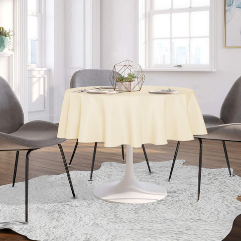 sancua washable polyester tablecloth shown in a washing cycle