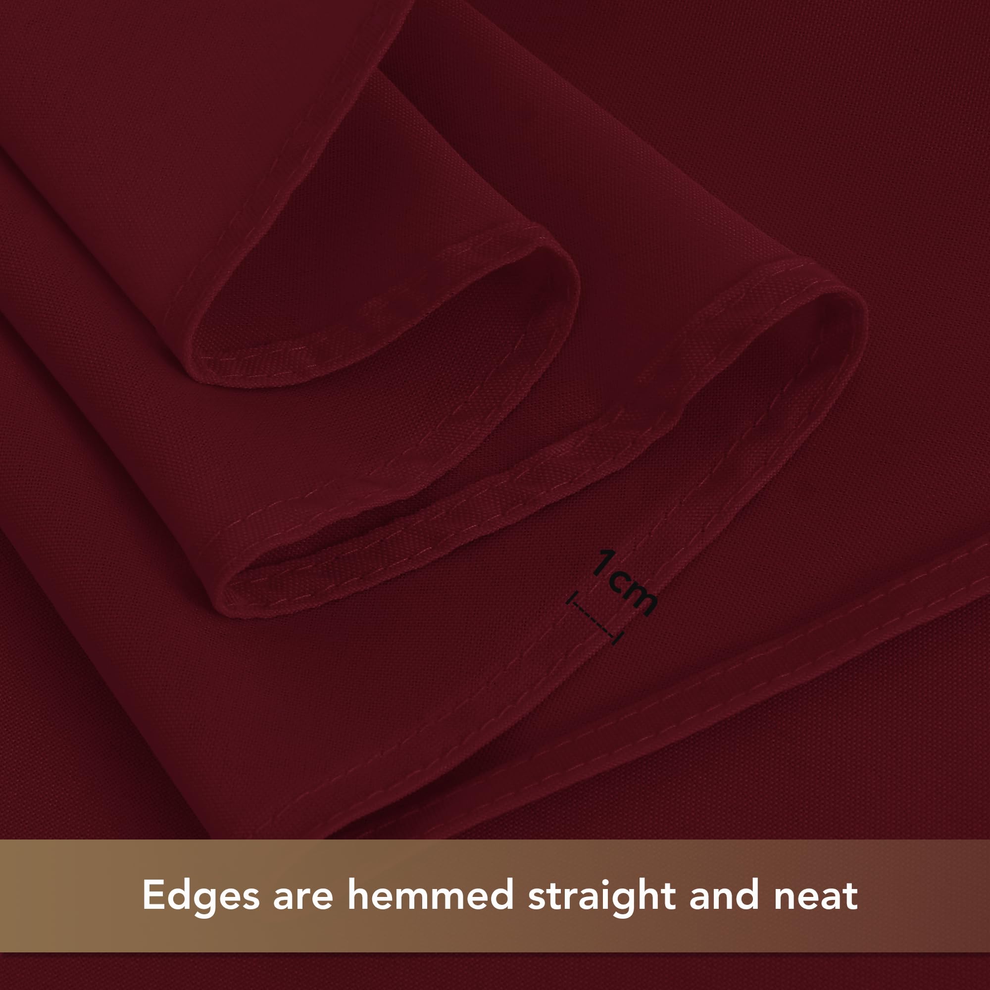 Sancua tablecloth 2-piece set stands up to frequent machine washing.